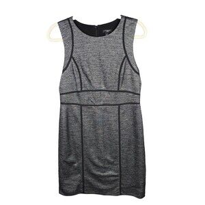 Ann Taylor Sheath Dress Houndstooth 10P Petite Career Lined Minimalist